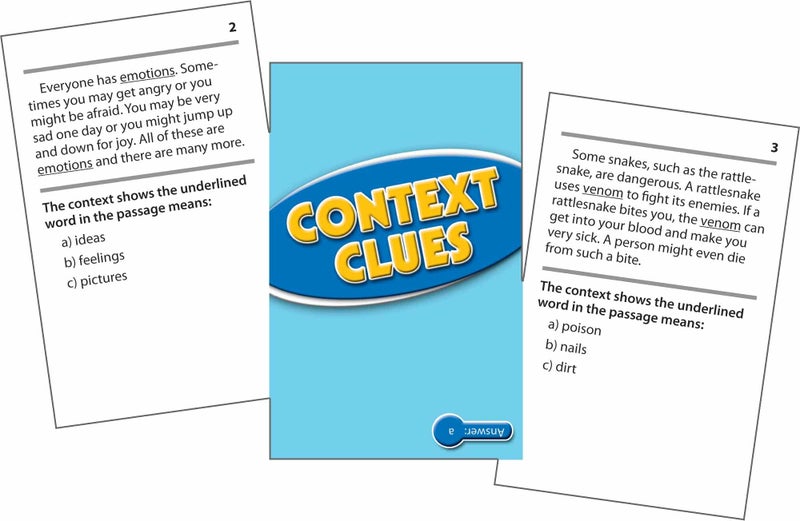 Edupress Context Clues Practice Cards, Levels 3.5-5.0,Blue - Image 2